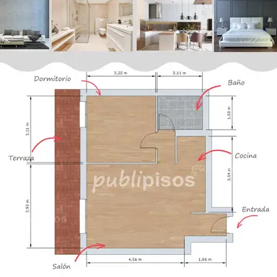 Plano de venta texturizado Publipisos inmobiliarias Denia